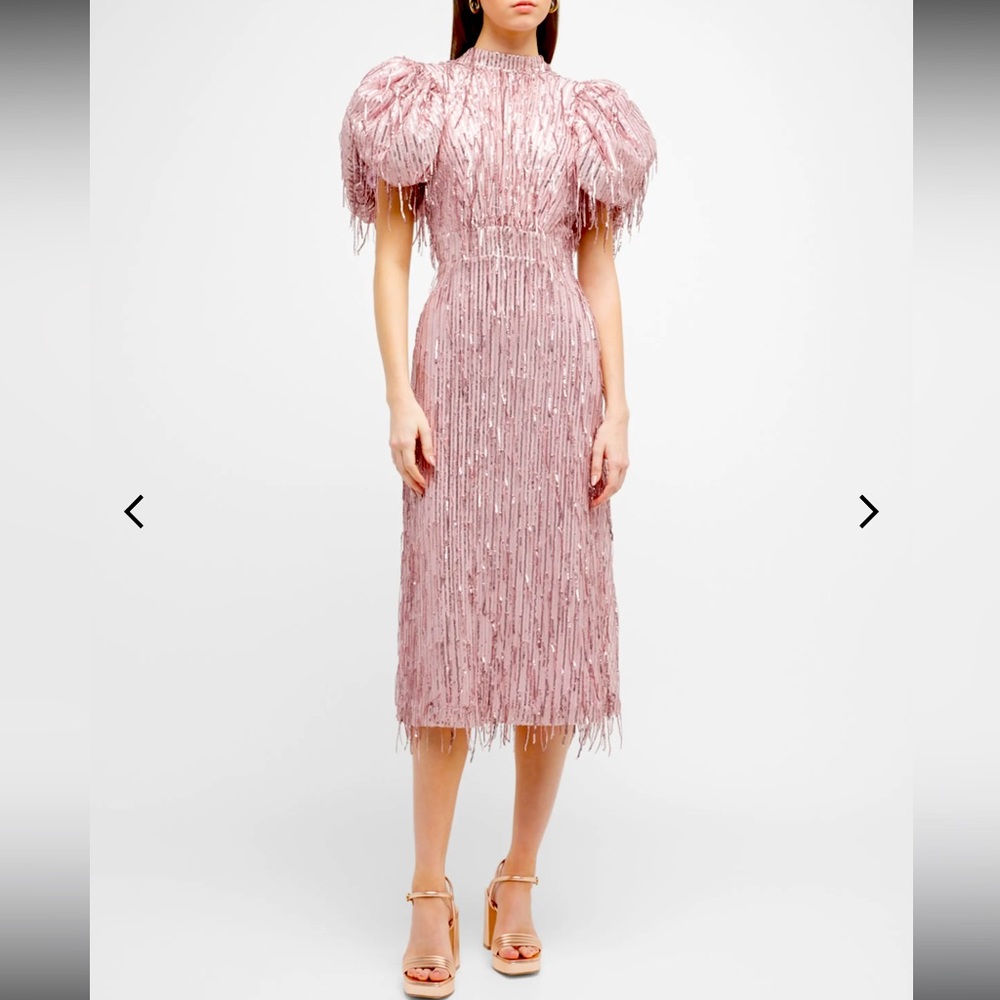 Rotate Birger Christensen Dawn Sequins Fringes Dress - Worn Once